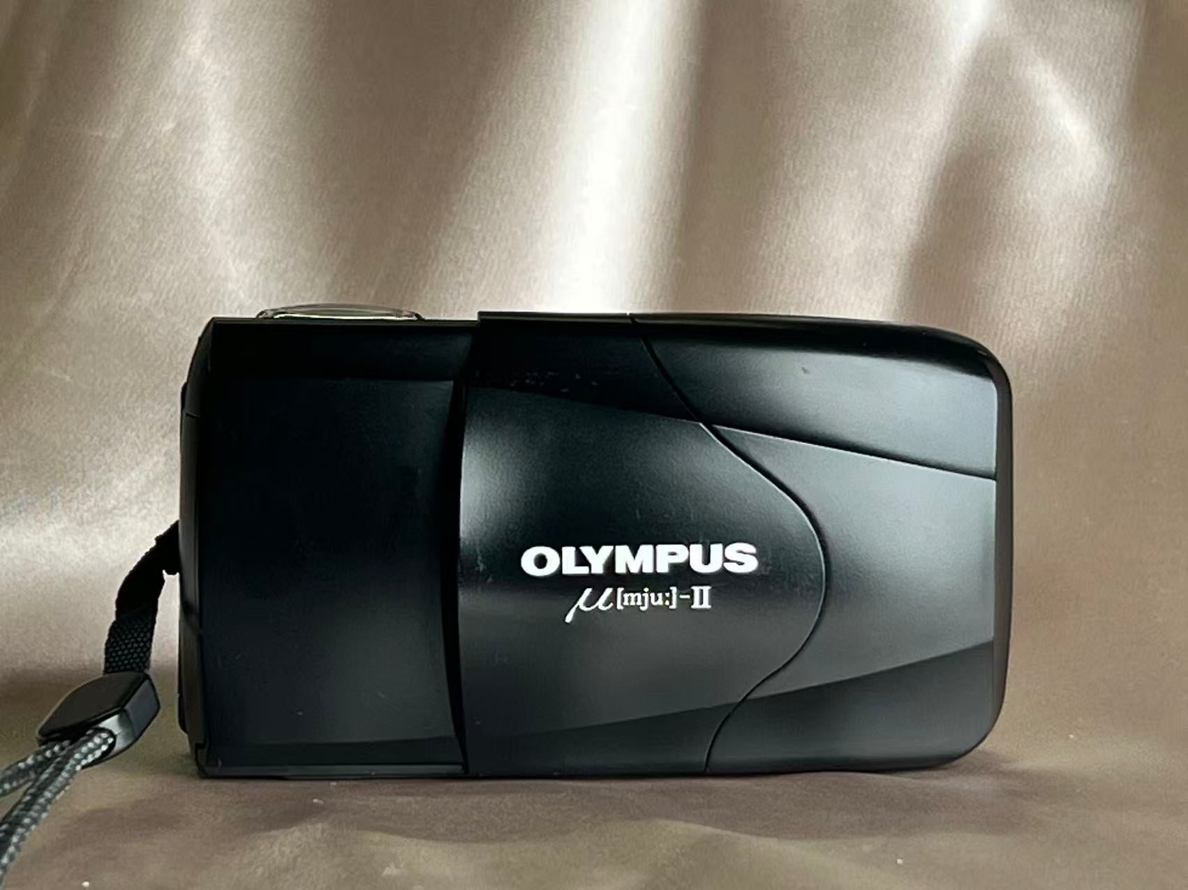 OLYMPUS mju II フィルムカメラ Black ブラック Matte Black -Olympus μ mju II 35mm Point & Shoot Film Camera | eBay